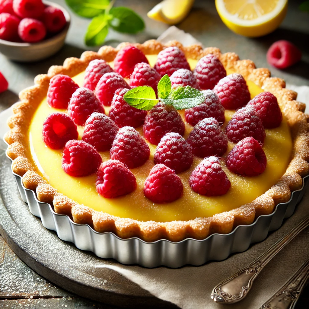 Recept za Tart sa Kremom od Limuna i Malinama